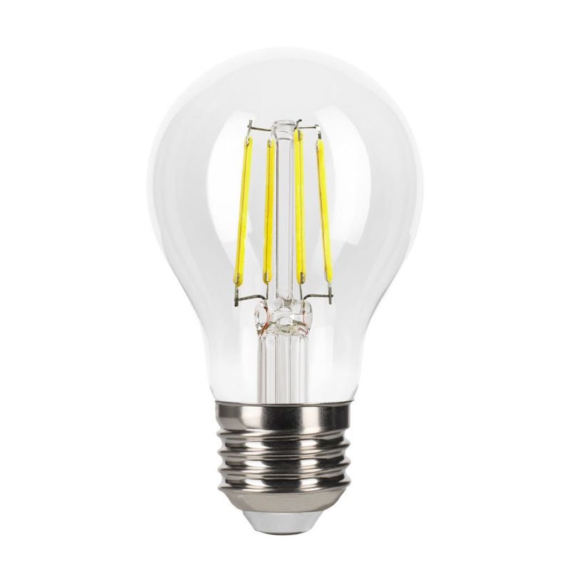 LED Filament A19 Bulb Medium (E26) Base 5000K 5W 450 Lumens (40W Equiv) Clear Dimmable T20/T24 Gen-4