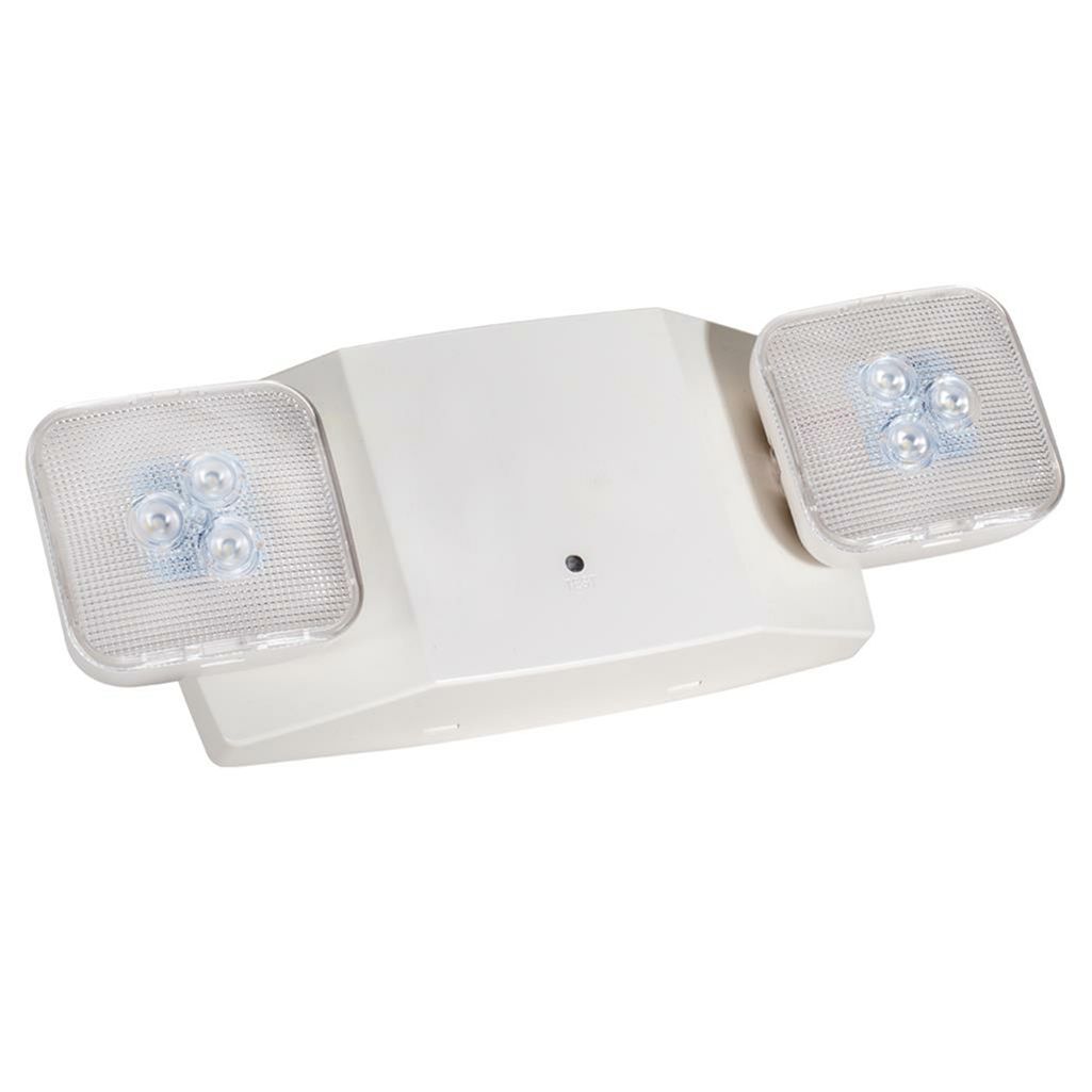 Topaz LED White Emergency Unit Adjustable 2-Head Square Lights with 90-min Battery Backup Thermoplastic with Remote Capacity Topaz LED White Emergency Unit Adjustable 2-Head Square Lights with 90-min Battery Backup Thermoplastic with Remote Capacity