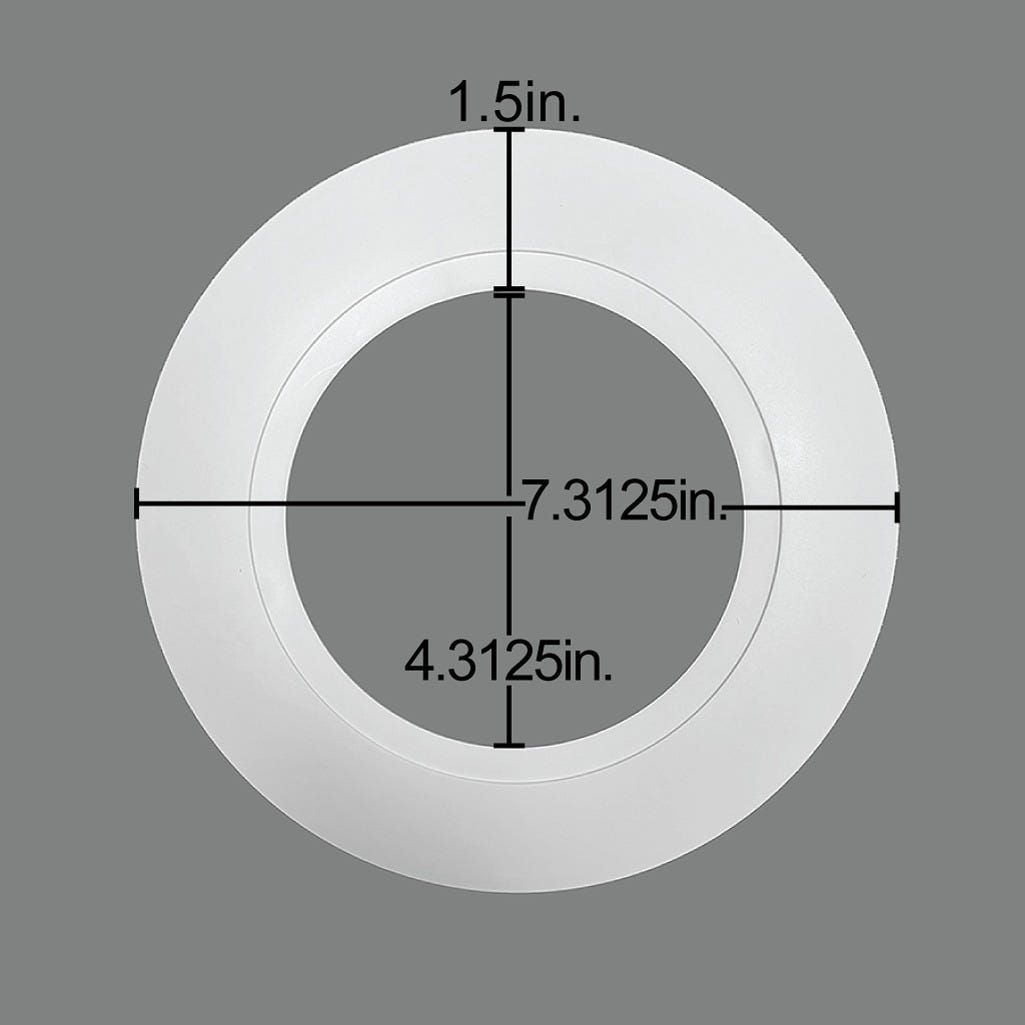 ProLED Select Retrofit Downlight 4 Goof Ring for 4in-6in Downlight (7.3in Diameter, 1.5in width)