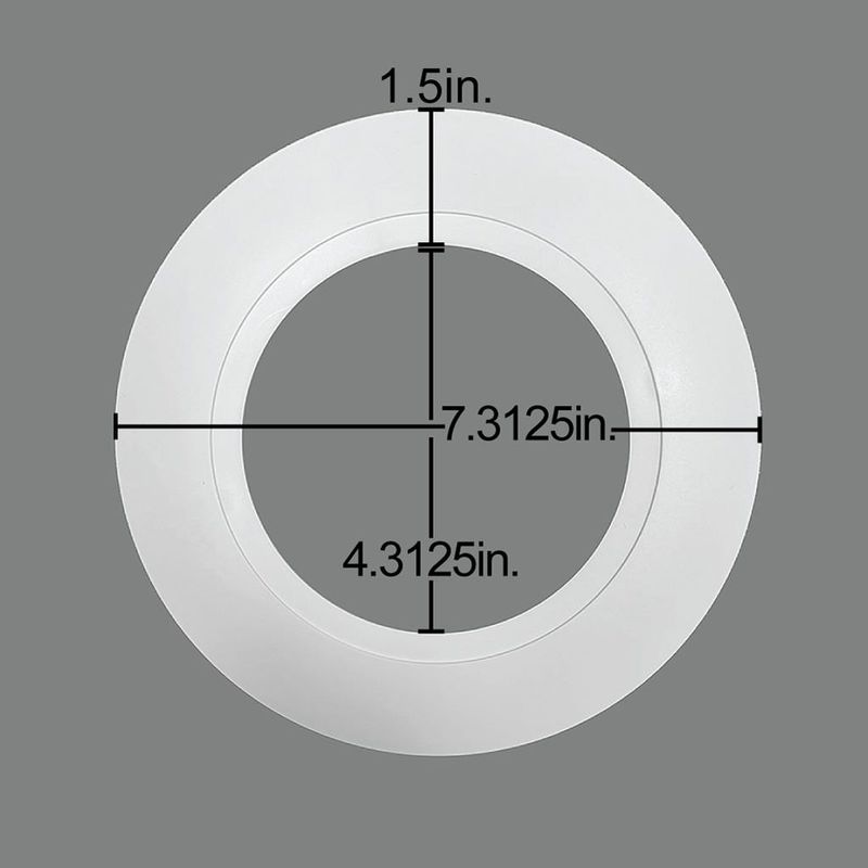 ProLED Select Retrofit Downlight 4 Goof Ring for 4in-6in Downlight (7.3in Diameter, 1.5in width)