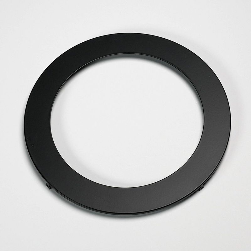 Flat Smooth Replacement Trim 8in Black for Slim Downlights (CSDL, FSDLS)