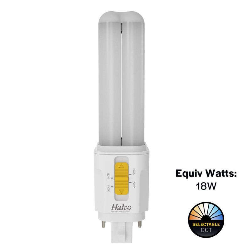 LED Double Tube Omni-Directional Plug-In Lamp G24Q 4-Pin Base 3000K-3500K-4000K-5000K 7 Watt (18W Equivalent) Hybrid Type A (Electrical Ballast and Magnetic Ballast) - Type B, Dimmable LED Double Tube Omni-Directional Plug-In Lamp G24Q 4-Pin Base 3000K-3500K-4000K-5000K 7 Watt (18W Equivalent) Hybrid Type A (Electrical Ballast and Magnetic Ballast) - Type B, Dimmable