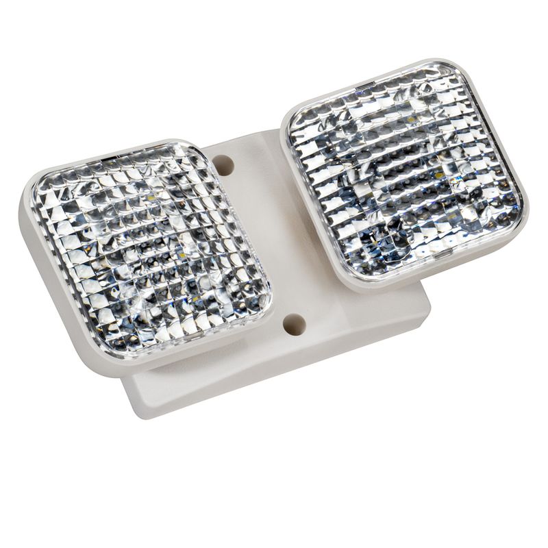Topaz White LED Square Remote Indoor Double Remote Head