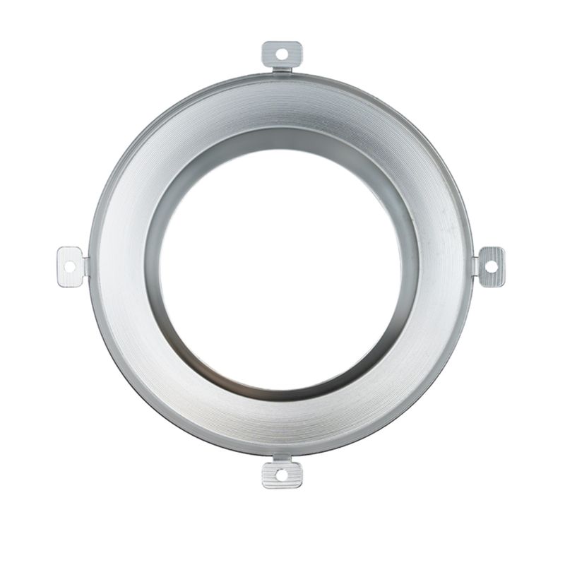 Topaz 4in Matte Silver Smooth Trim for CDL Integrated Driver Commercial Downlight