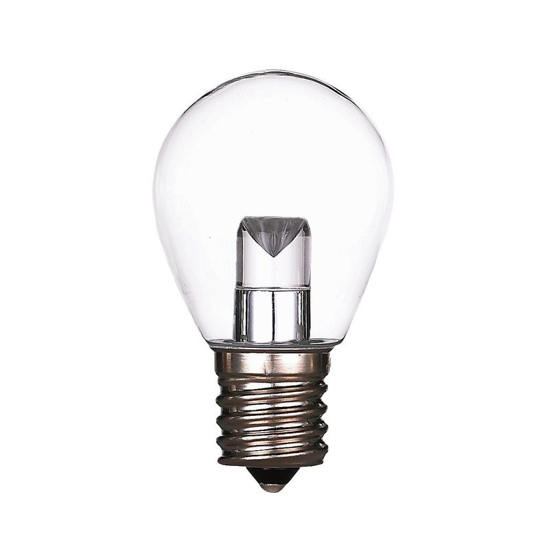 LED Sign S-Type S11 Lamp Clear 1W watts 2700K 120V 35 Lumen Intermediate (E17) base 25000 hours 82 CRI Dimmable