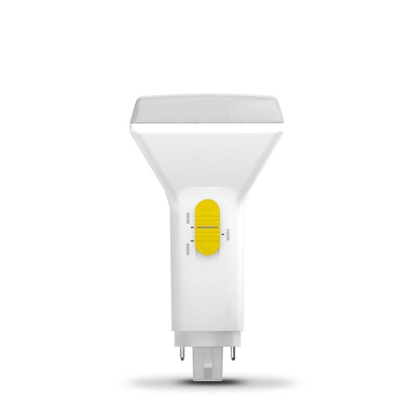 LED 2-Pin Plug-in 8.5Ww Vertical Color Selectable 3000K-3500K-4000K Hybrid - Type A Magnetic Ballast + Type B Non-Dimmable LED 2-Pin Plug-in 8.5Ww Vertical Color Selectable 3000K-3500K-4000K Hybrid - Type A Magnetic Ballast + Type B Non-Dimmable