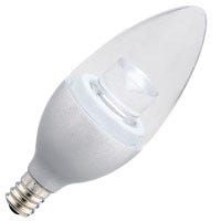 LED Bullet (B11) Chandelier Bulb Chrome Candelabra (E12) Base 120V 180 Lumen 25000 hours 82 CRI Dimmable
