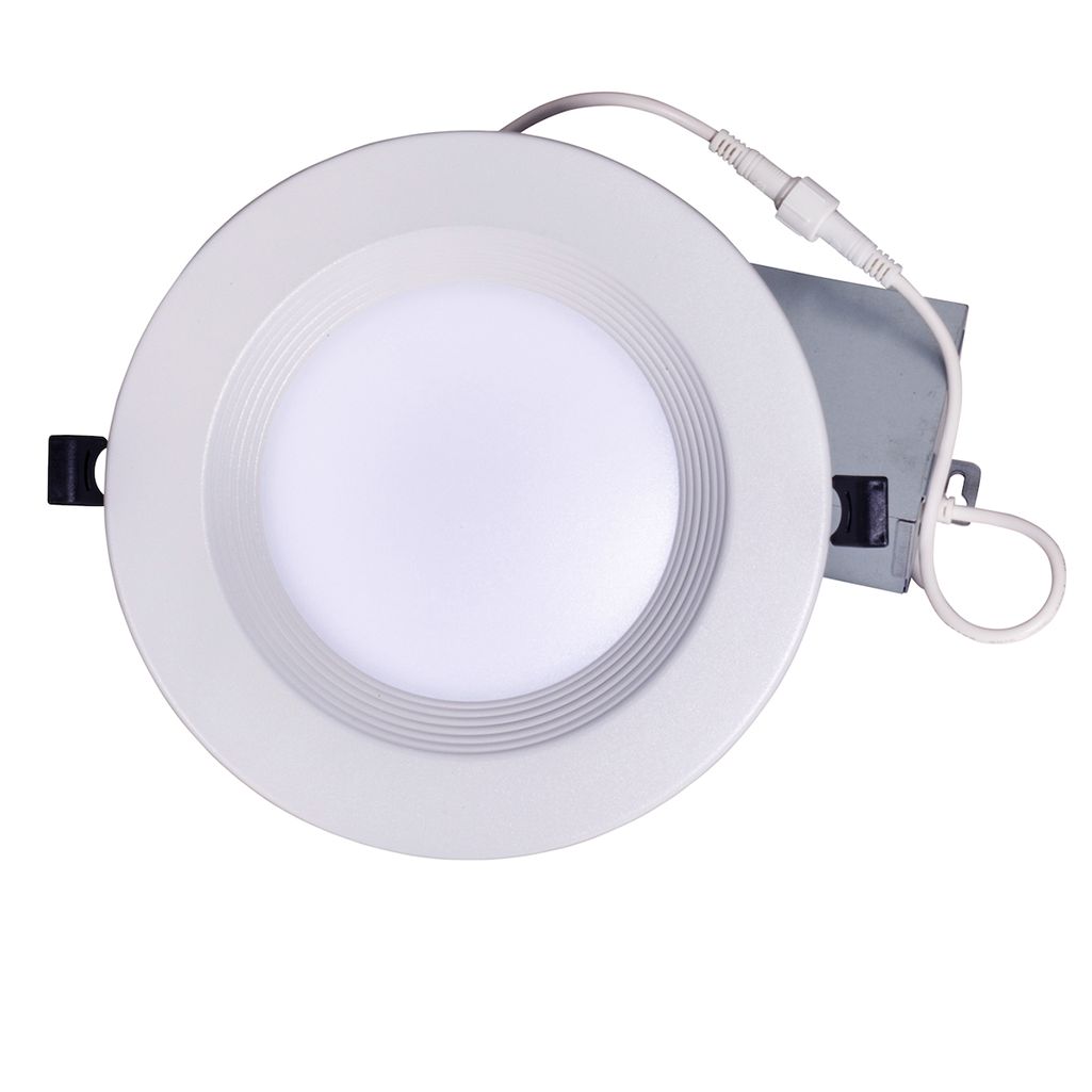 Topaz 6in Canless Slim Fit Deep Baffle Regress Downlight 10W Color Select 27-30-35-40-50K 770lm 90 CRI Spring Clips