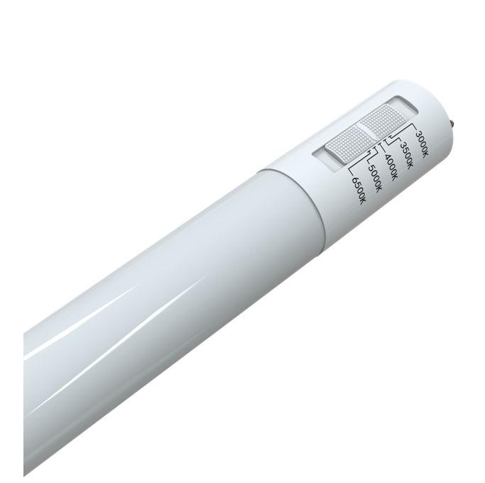 LED T8 Linear Tube 24in 9W 3000K - 6500K 5CCT Selectable Type B Bypass 1150 Lumen Double-Single Ended Dimmable LED T8 Linear Tube 24in 9W 3000K - 6500K 5CCT Selectable Type B Bypass 1150 Lumen Double-Single Ended Dimmable