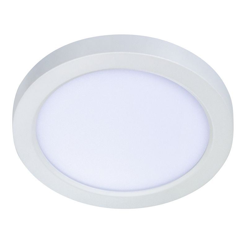 Topaz 5in Round White Surface Mount Disk 11W 5-CCT Select 910lm 65W-equiv Dimmable 120V 90CRI