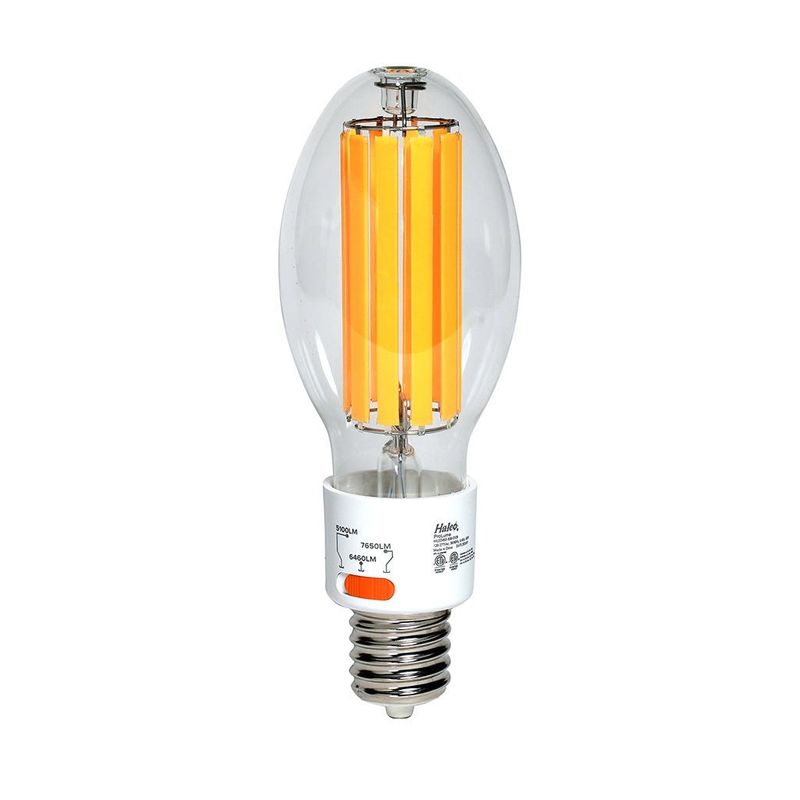 LED HID Filament ED28 Lamp 30W-45W 4000K Selectable Lumens (5550/7030/8325) EX39/E39 Base
