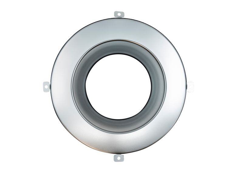 Topaz 10in Matte Silver Smooth Trim for CDL Integrated Driver Commercial Downlight