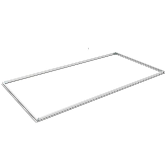 Flange / Drywall Recessed Mount Kit for 2X4 Center Basket Troffer Aluminum