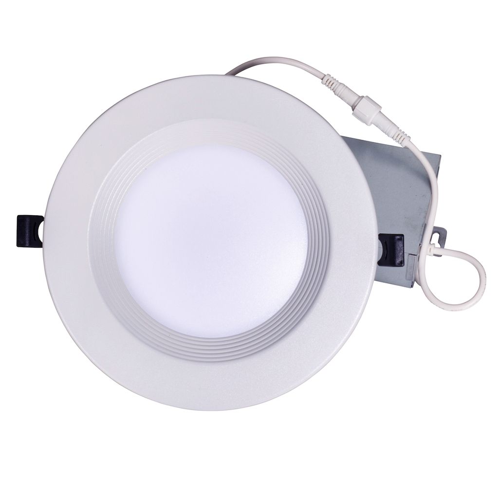 Topaz 6in Canless Slim Fit Deep Baffle Regress Downlight 13W Color Select 27-30-35-40-50K 1000lm 90 CRI Spring Clips