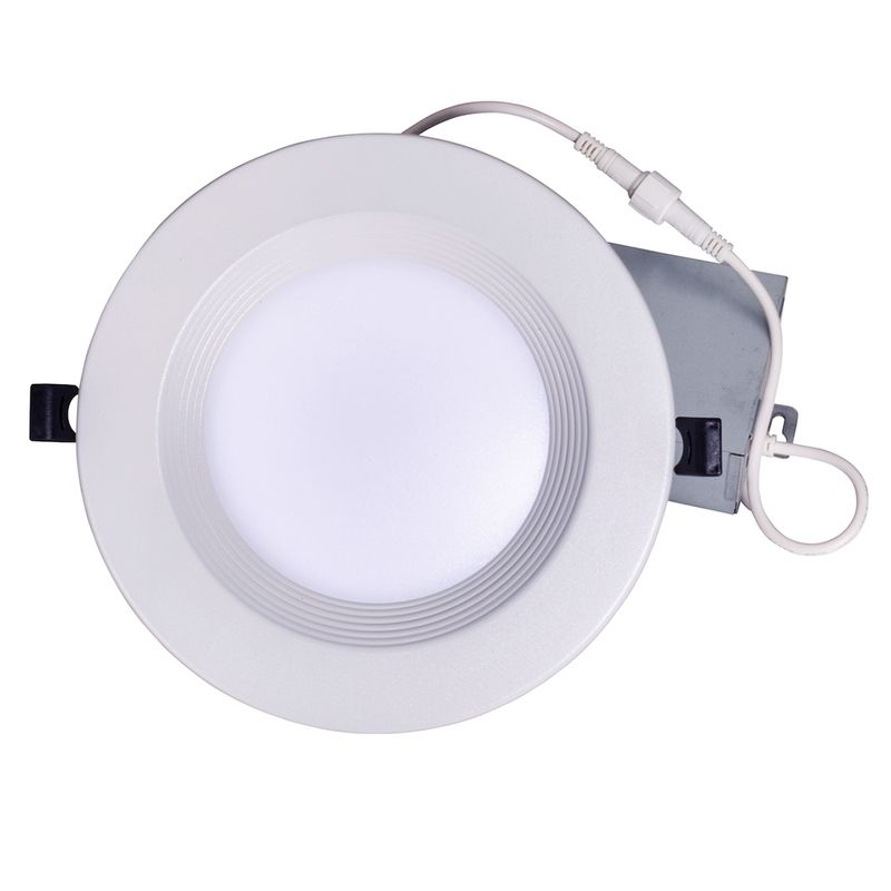 Topaz 6in Canless Slim Fit Deep Baffle Regress Downlight 13W Color Select 27-30-35-40-50K 1000lm 90 CRI Spring Clips