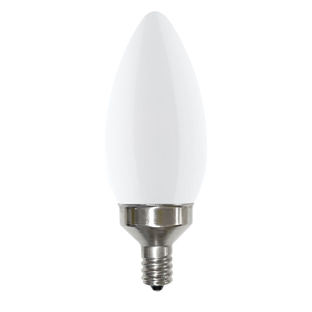 LED Filament Bullet B11 Bulb Candelabra (E12) Base 3000K 8.8W 800 Lumens (75W Equiv) Frosted Dimmable T20 Gen-4 LED Filament Bullet B11 Bulb Candelabra (E12) Base 3000K 8.8W 800 Lumens (75W Equiv) Frosted Dimmable T20 Gen-4