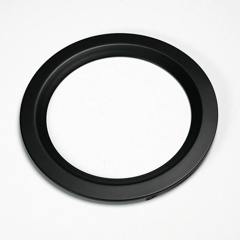 Recessed Smooth Replacement Trim 8in Black for Slim Downlights (CSDL, DFDLS)