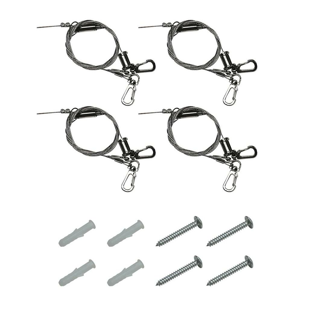 Topaz 8FT Suspended Mount Cable Kit for LInear Strip Includes 4 cables and mounting hardware