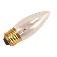 Incandescent Decorative Clear Torpedo B10 Bulb Medium (E26) Base 25W CC-2V Filament Dimmable