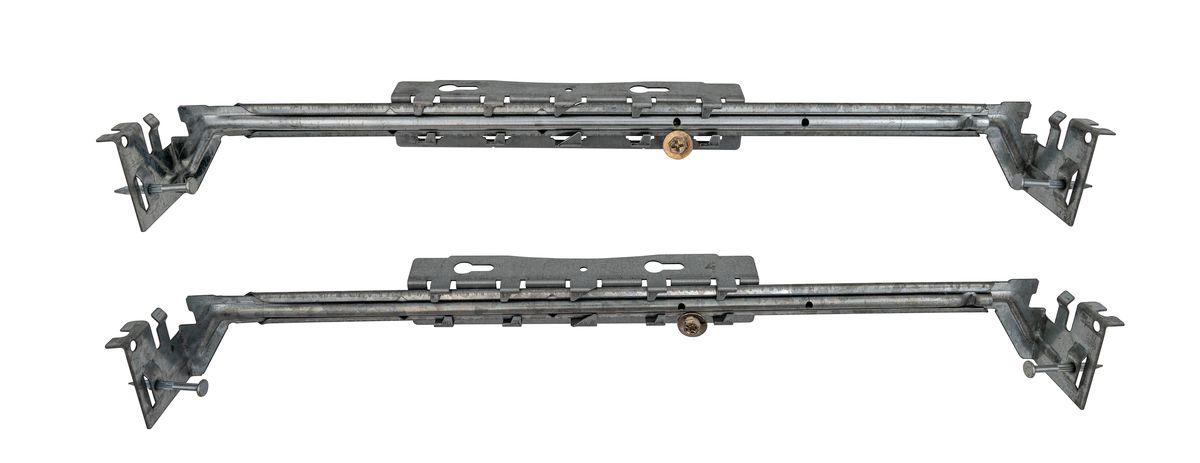 Topaz Downlight Hanger Bars 12-24in for use with Rough-in Pan between Joists and for T-Grid for support.