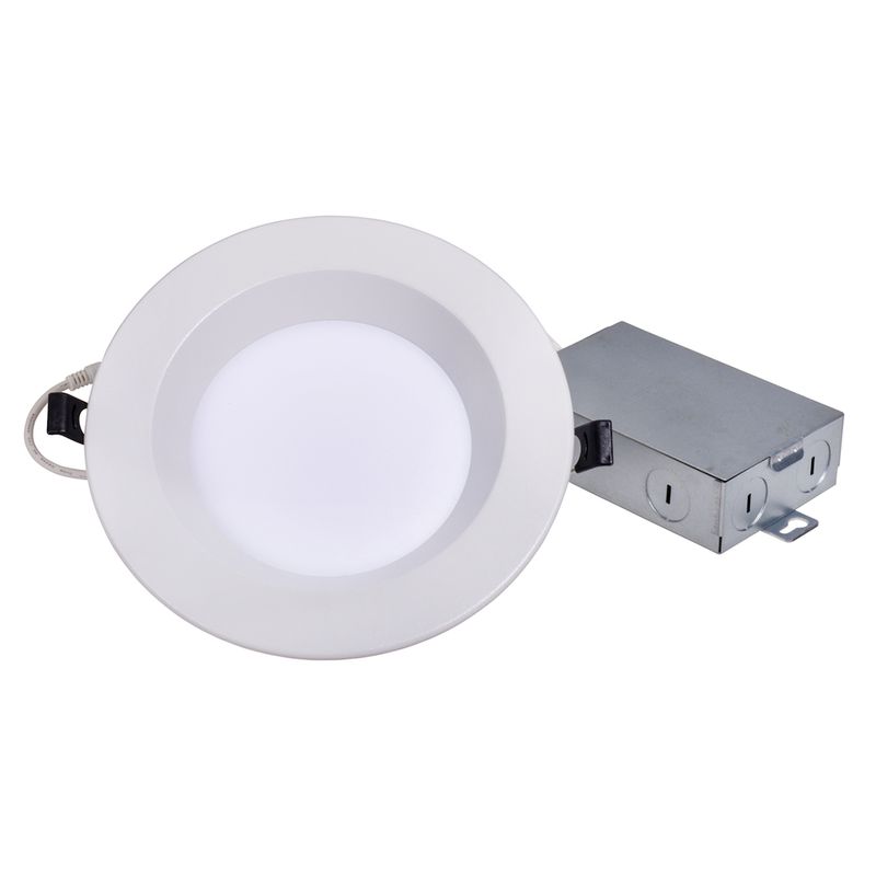 Topaz 6in Canless Slim Fit Deep Smooth Regress Downlight 13W Color Select 27-30-35-40-50K 1000lm 90 CRI Spring Clips