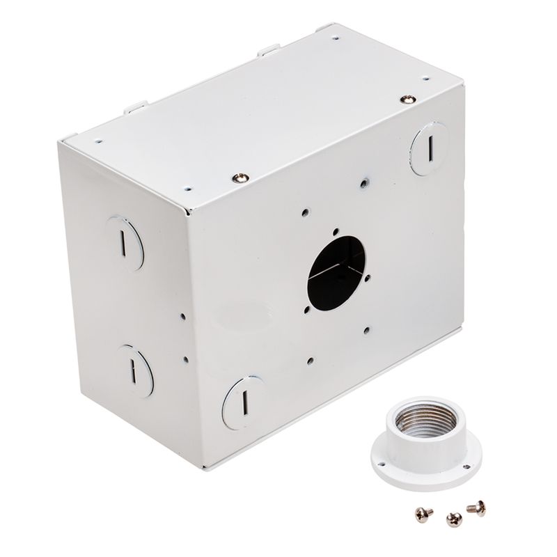 Topaz J-Box Mount White for HBC Round Highbay for Pole and Pendant Mount Applications Topaz J-Box Mount White for HBC Round Highbay for Pole and Pendant Mount Applications