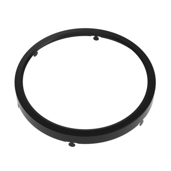 Surface Mount Disk 7in Round Trim Black