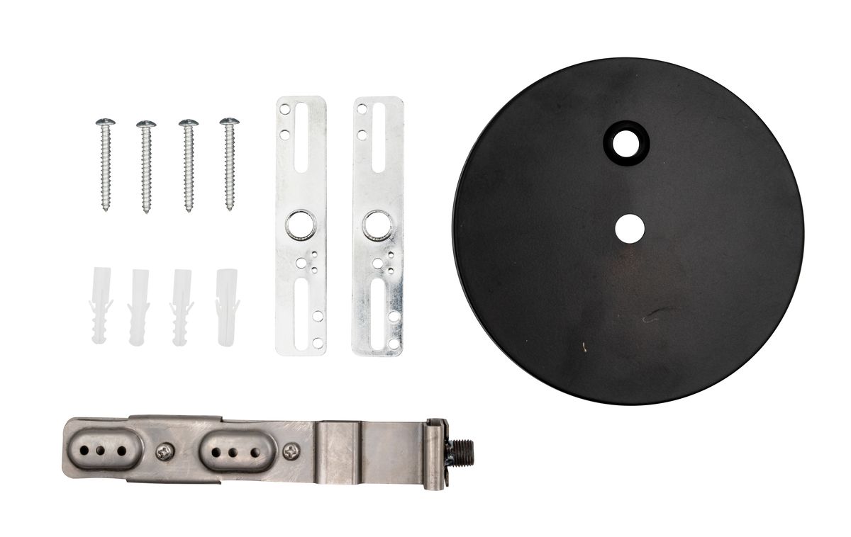 Topaz Canopy Drywall Ceiling Surface Mount Kit with 12FT Power Cord for LSA Black Architectural Strip