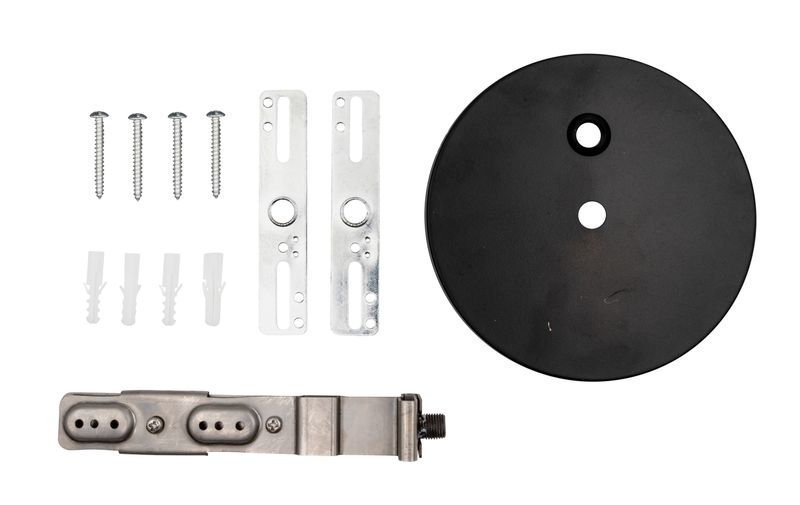 Topaz Canopy Drywall Ceiling Surface Mount Kit with 12FT Power Cord for LSA Black Architectural Strip