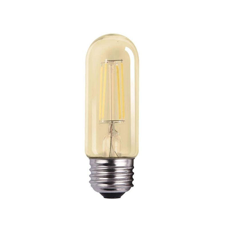 LED Tubular (T10) Filament Bulb Clear Medium (E26) Base 120V 350 Lumen 15000 hours 82 CRI Dimmable