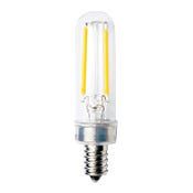 LED Tubular (T6) Filament Bulb Clear Candelabra (E12) Base 120V 180 Lumen 15000 hours 80 CRI Dimmable LED Tubular (T6) Filament Bulb Clear Candelabra (E12) Base 120V 180 Lumen 15000 hours 80 CRI Dimmable
