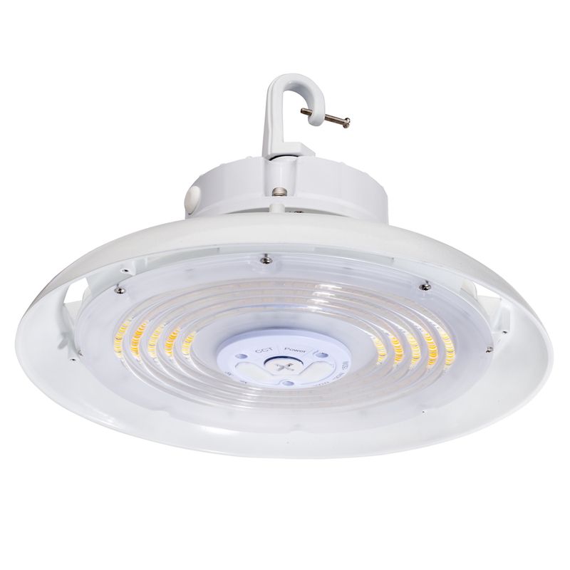 Topaz Round White Highbay Power & Color Select 150-180-200W 4-5K to 30,500lm 120-277V 90Deg Beam Angle Topaz Round White Highbay Power & Color Select 150-180-200W 4-5K to 30,500lm 120-277V 90Deg Beam Angle