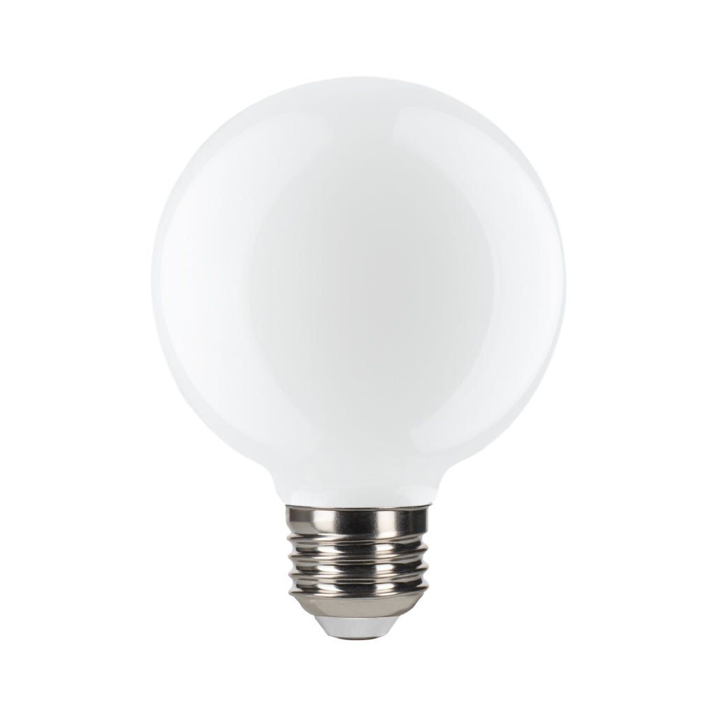 LED Filament Globe G25 Bulb Medium (E26) Base 3000K 5W 500 Lumens (60W Equiv) Frosted Dimmable T20 Gen-4 LED Filament Globe G25 Bulb Medium (E26) Base 3000K 5W 500 Lumens (60W Equiv) Frosted Dimmable T20 Gen-4