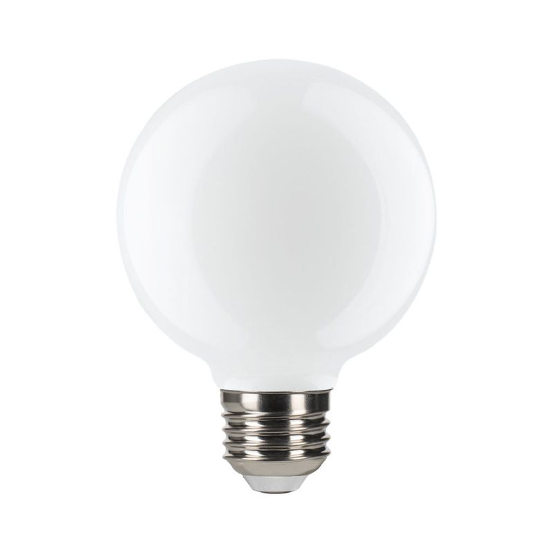 LED Filament Globe G25 Bulb Medium (E26) Base 3000K 5W 500 Lumens (60W Equiv) Frosted Dimmable T20 Gen-4