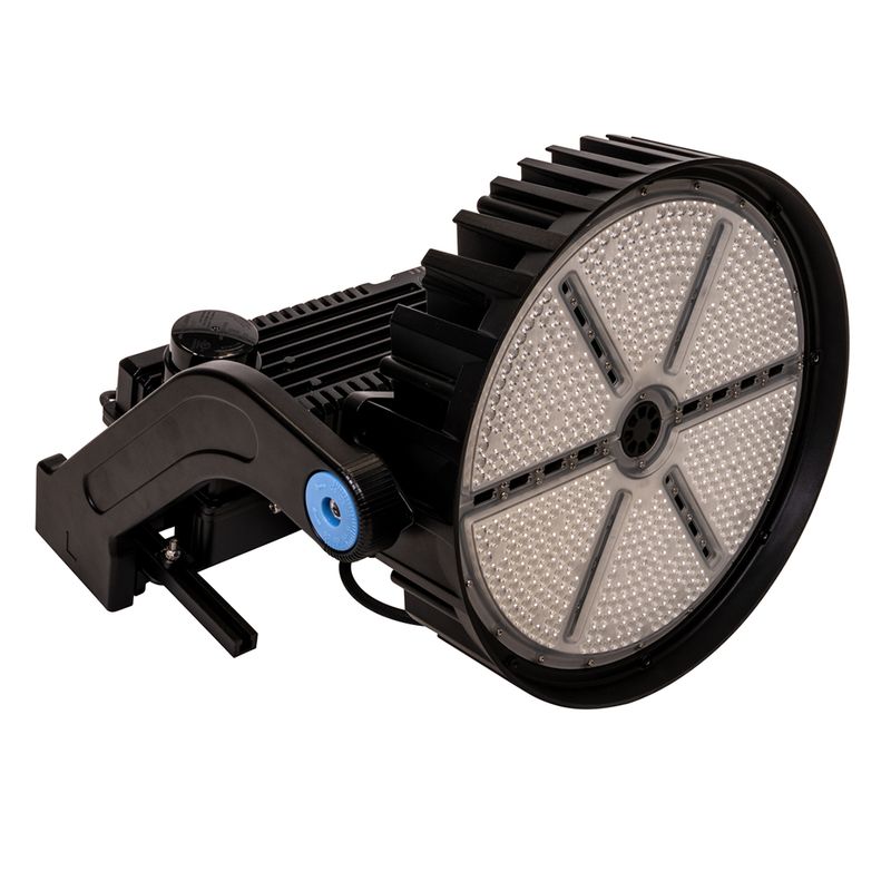 Topaz Black Sport Light to 500W Power Select 5000K 48-75K Lumen HV 200-480V 7-Pin Receptacle with Shorting Cap Yoke Mount Included Dim