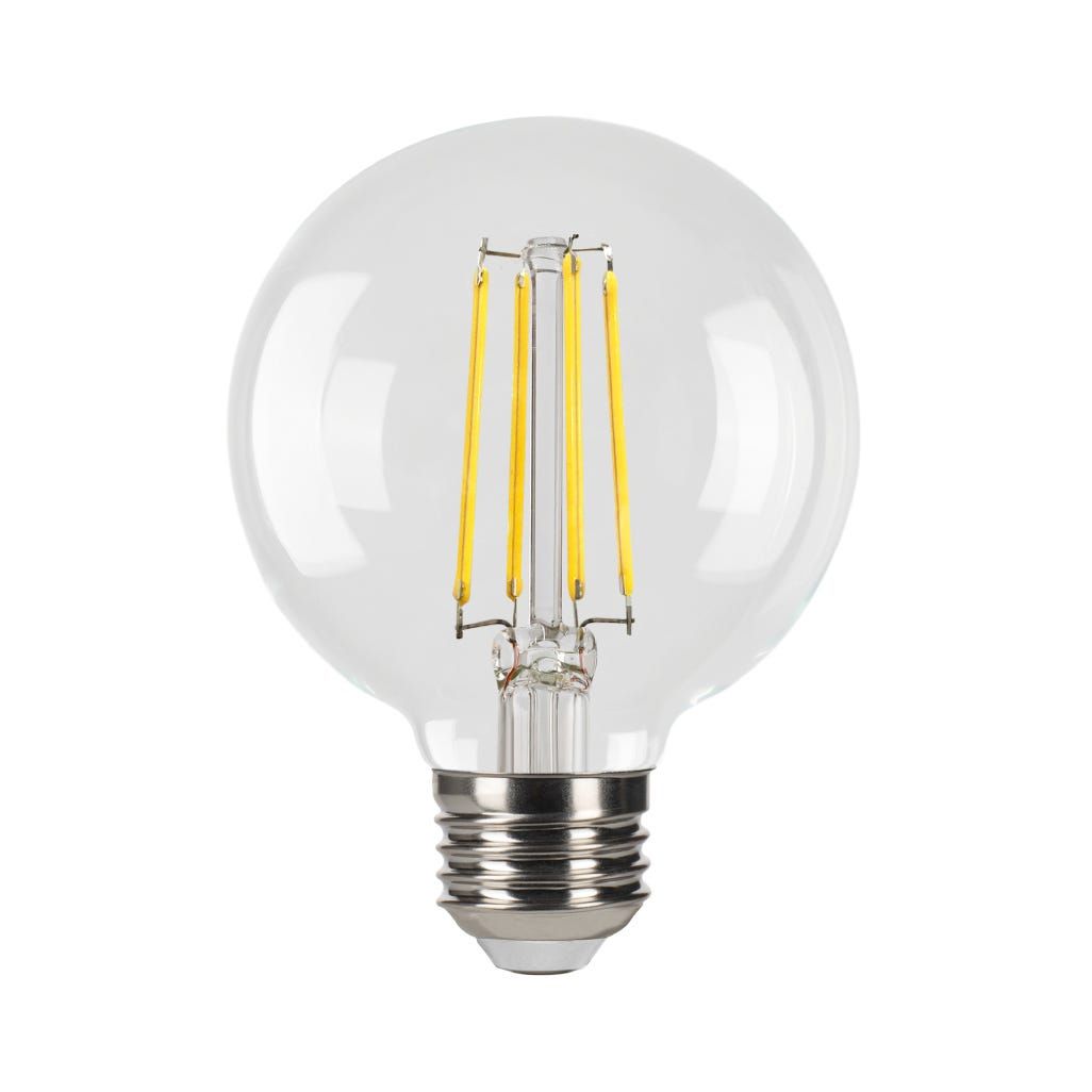 LED Filament Globe G25 Bulb Medium (E26) Base 3000K 9W 810 Lumens (100W Equiv) Clear Dimmable T20/T24 Gen-4 LED Filament Globe G25 Bulb Medium (E26) Base 3000K 9W 810 Lumens (100W Equiv) Clear Dimmable T20/T24 Gen-4