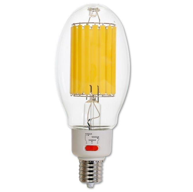 LED HID Filament ED37 Lamp 60W-85W 5000K Selectable Lumens (11700/13200/16500) EX39/E39 Base LED HID Filament ED37 Lamp 60W-85W 5000K Selectable Lumens (11700/13200/16500) EX39/E39 Base
