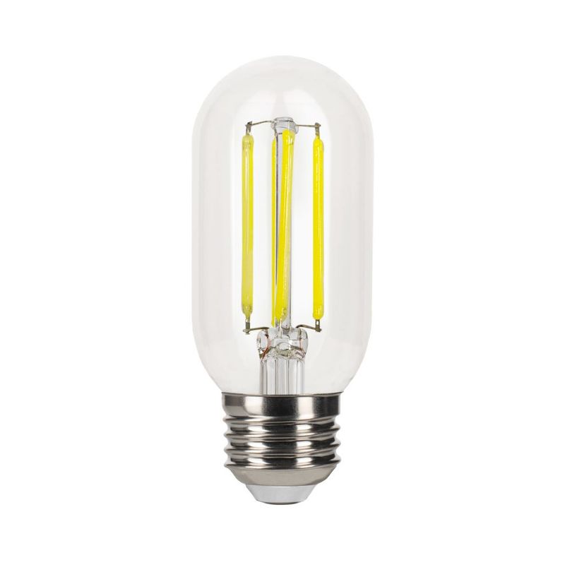 LED Filament Tube 4.25in T14 Bulb Medium (E26) Base 5000K 8.8W 800 Lumens (60W Equiv) Clear Dimmable T20 Gen-4