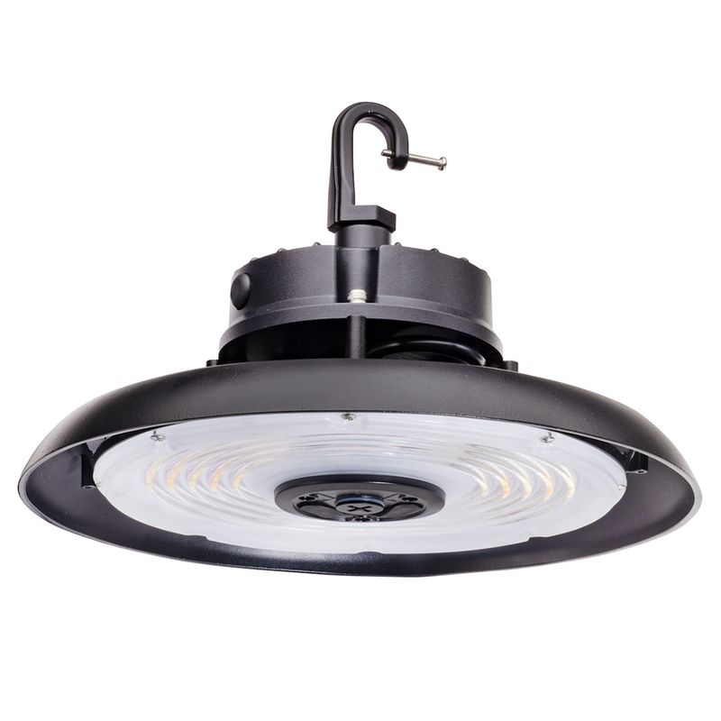 Topaz Round Black Highbay Power & Color Select 150-180-200W 4-5K to 30,500lm 120-277V 90Deg Beam Angle Topaz Round Black Highbay Power & Color Select 150-180-200W 4-5K to 30,500lm 120-277V 90Deg Beam Angle