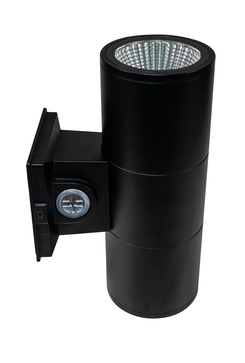 Topaz LED Black Up/Down/Both Wall Mount Cylinder Light Power & 5-CCT Select (12-16-20W) 1140-1900lm Dimmable Indoor/Outdoor PC Topaz LED Black Up/Down/Both Wall Mount Cylinder Light Power & 5-CCT Select (12-16-20W) 1140-1900lm Dimmable Indoor/Outdoor PC