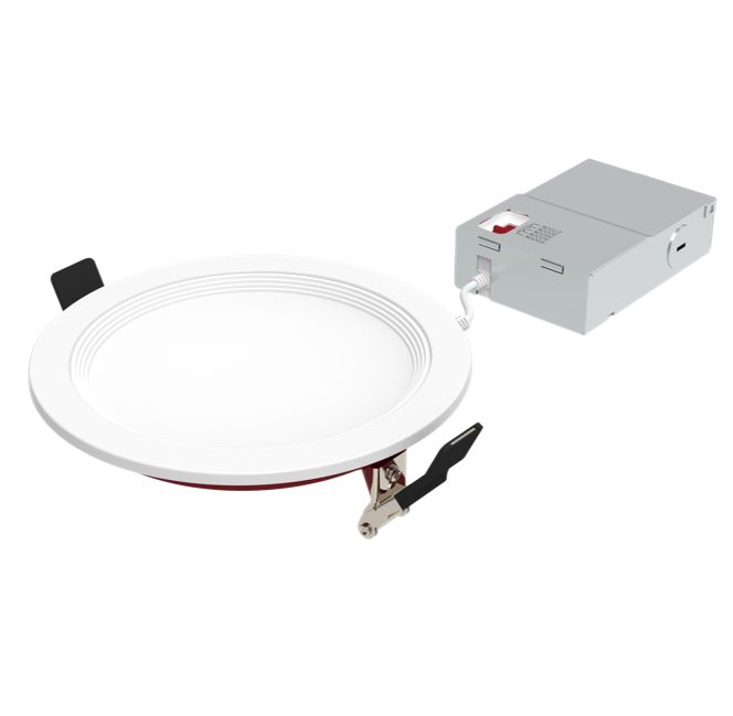LED Fire Rated 6in Slim Downlight Color Selectable 15W 1250 Lumen Textured Baffle Trim 120V Triac Dimmable T24 LED Fire Rated 6in Slim Downlight Color Selectable 15W 1250 Lumen Textured Baffle Trim 120V Triac Dimmable T24