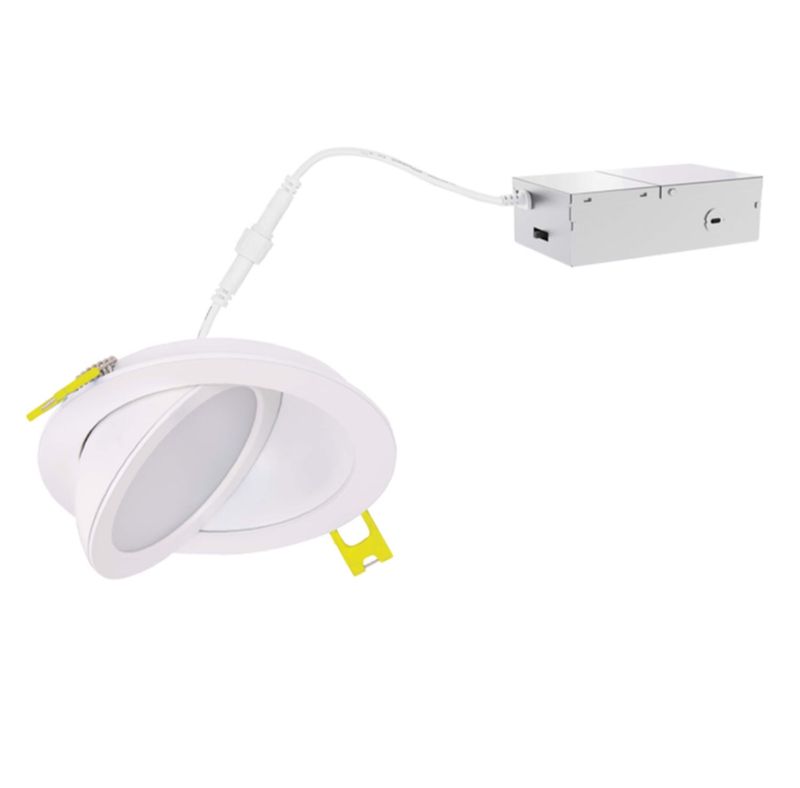 ProLED Select Direct Fit Gimbal Downlight 6in 13W 2700-5000K Color Selectable 90Deg Tilt Dimmable T20 JA8