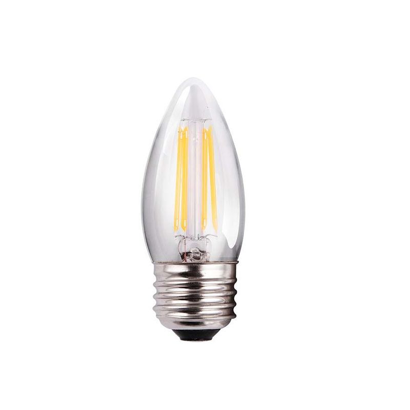 LED Bullet (B11) Filament Bulb Clear Medium (E26) Base 120V 300 Lumen 15000 hours 82 CRI Dimmable