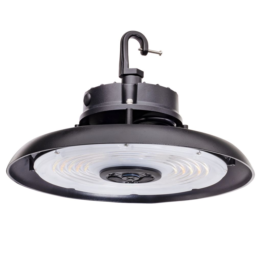 Topaz Round Black Highbay Power & Color Select 100-120-150W 4-5K to 22,900lm 120-277V 90Deg Optics Topaz Round Black Highbay Power & Color Select 100-120-150W 4-5K to 22,900lm 120-277V 90Deg Optics
