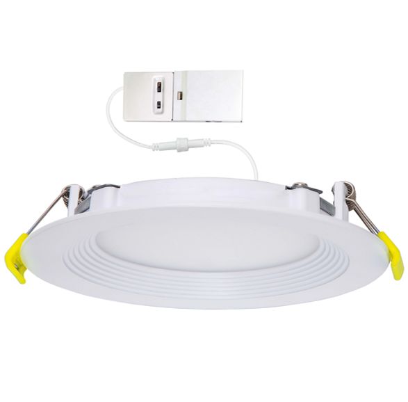 Commercial Slim Downlight 8in 18W Lumen Select 1100-1230-1500lm 2700-5000K Color Selectable Baffle Trim 120-277V Dimmable TRIAC-ELV & 0-10V Commercial Slim Downlight 8in 18W Lumen Select 1100-1230-1500lm 2700-5000K Color Selectable Baffle Trim 120-277V Dimmable TRIAC-ELV & 0-10V