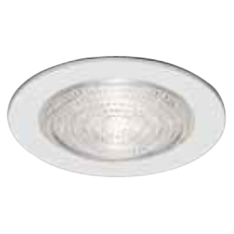 Topaz 4in Can Trim Fresnel Glass Flat White Shower Trim (No Baffle) Uses R20 PAR20 Lamps or LED Equiv Topaz 4in Can Trim Fresnel Glass Flat White Shower Trim (No Baffle) Uses R20 PAR20 Lamps or LED Equiv