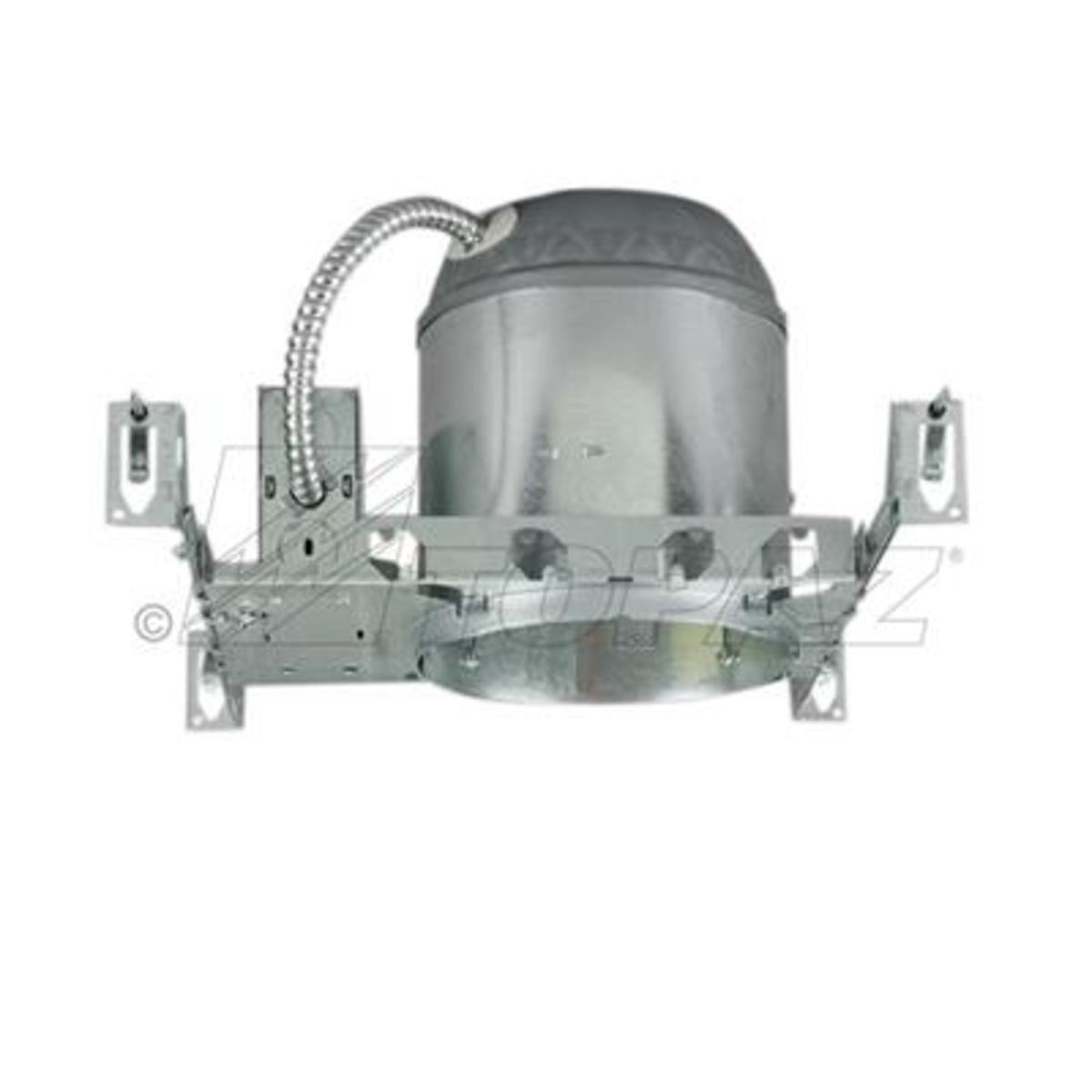 Topaz New Construction Housing-Can 6in Line Voltage IC Rated and AT (Airtight) Steel with Bar Hanger and Junction Box E26 Socket 120V (sold in Multiples of 6) Topaz New Construction Housing-Can 6in Line Voltage IC Rated and AT (Airtight) Steel with Bar Hanger and Junction Box E26 Socket 120V (sold in Multiples of 6)