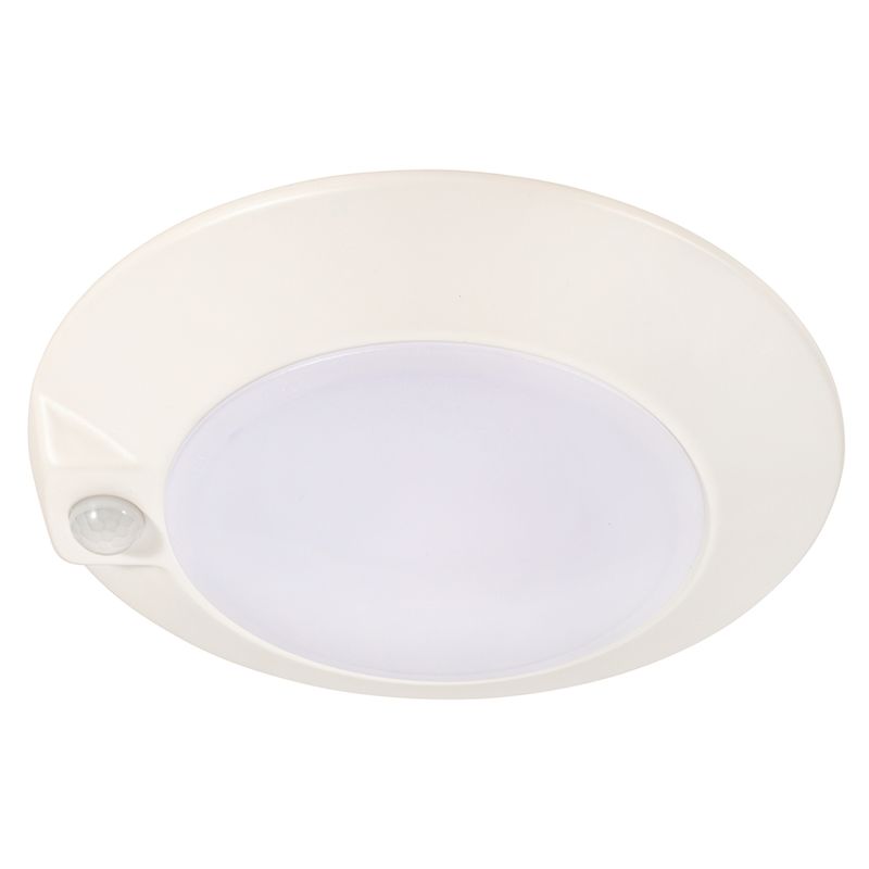 Topaz 6in Surface Mount Downlight with PIR Motion Sensor 3000K 14W 990lm White Non-Dimmable 90CRI 120V