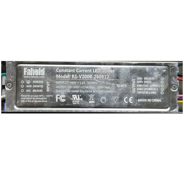 Compact Linear Highbay High Voltage Driver 277-480VAC Siaxe 4 for CLHB-4 Compact Linear Highbay High Voltage Driver 277-480VAC Siaxe 4 for CLHB-4