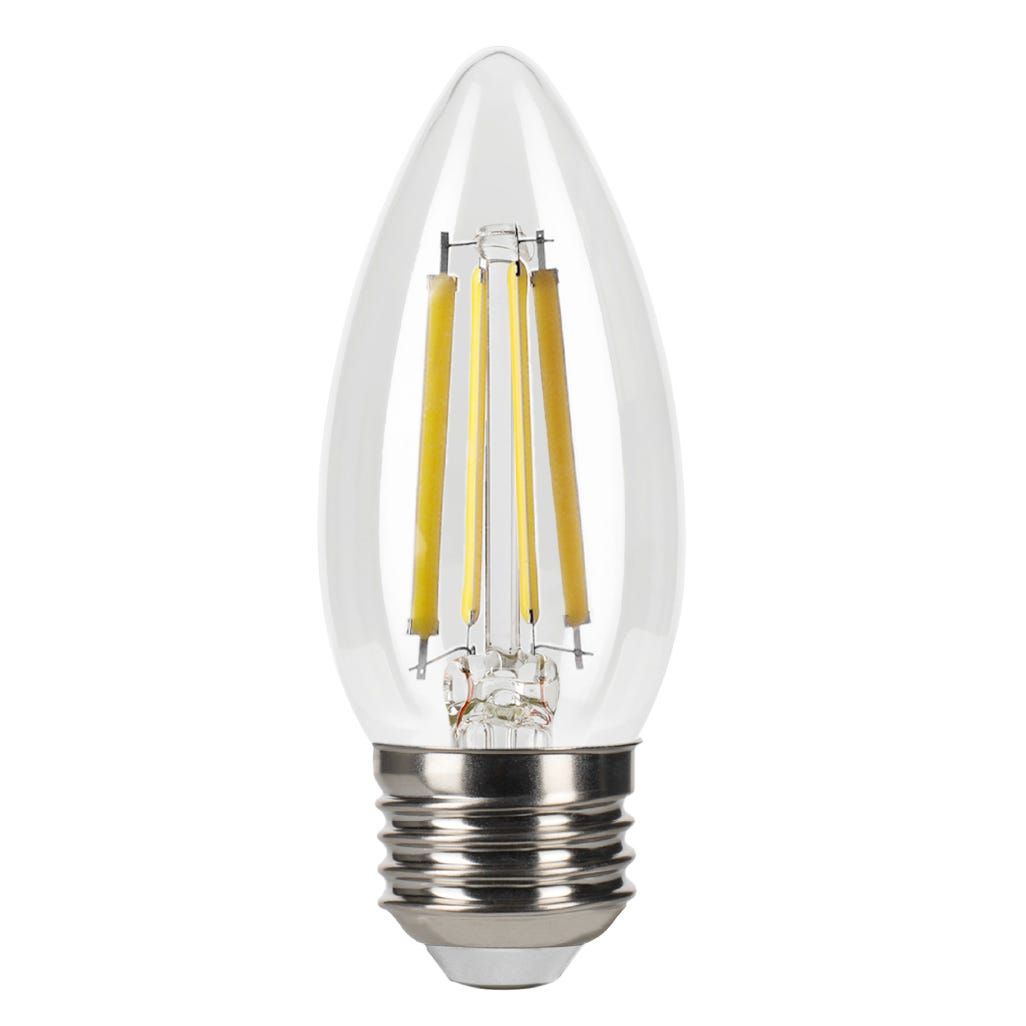 LED Filament Bullet B11 Bulb Medium (E26) Base 3000K 8.8W 800 Lumens (75W Equiv) Clear Dimmable T20 Gen-4 LED Filament Bullet B11 Bulb Medium (E26) Base 3000K 8.8W 800 Lumens (75W Equiv) Clear Dimmable T20 Gen-4